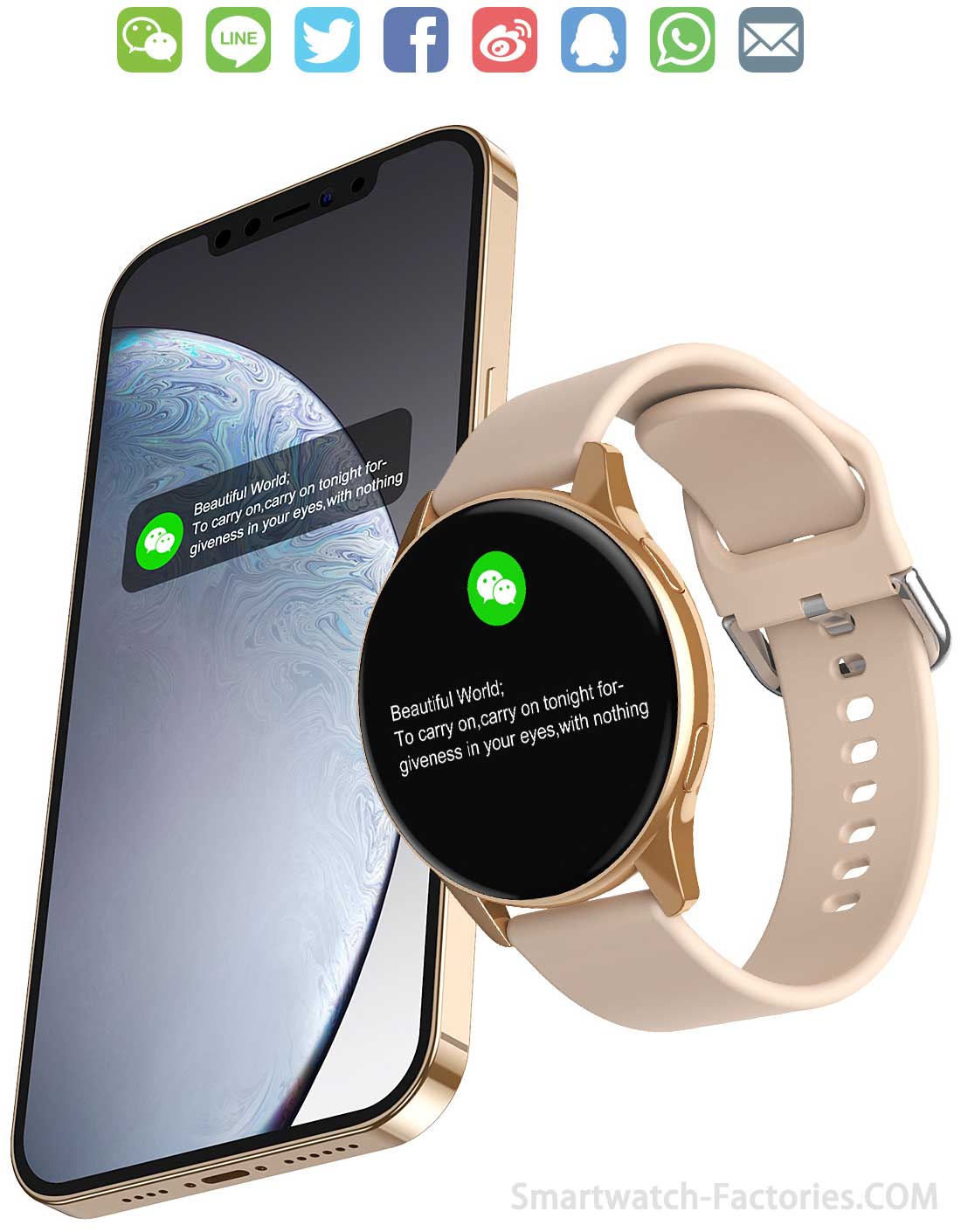 T2 Pro Smartwatch with Multi-Social Message Notification Function - t2pro smartwatch supplier