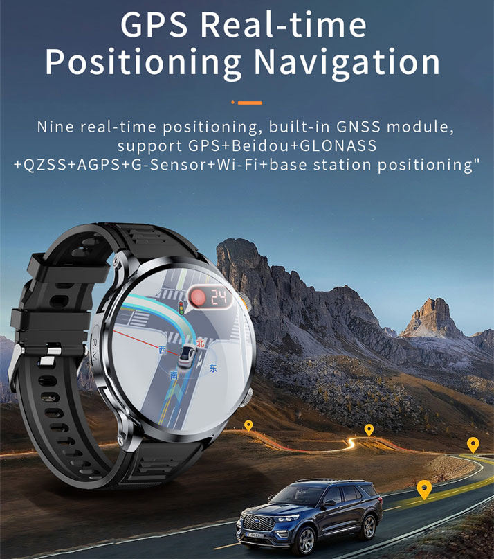 China's High-Precision Multi-Positioning GPS System – Android Smartwatch with 3D Navigation Technology