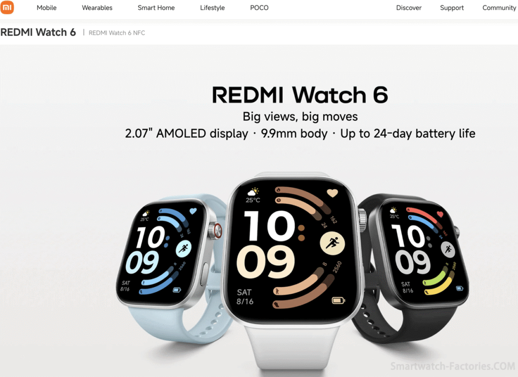 Redmi Watch 6 vs Apple Watch 10 - Redmi Watch 6 with AI capabilities
