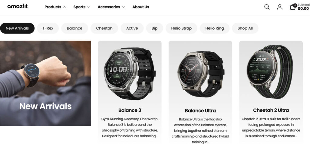 Top 10 Smartwatch Manufacturers in Nigeria: Amazfit Smartwatch Official Website