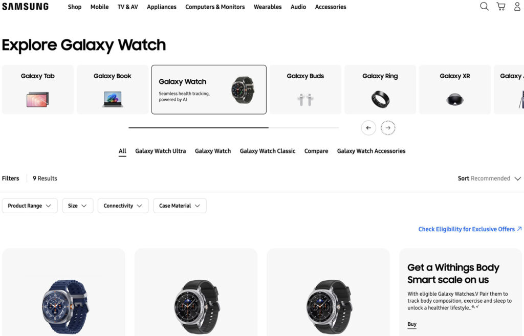 Top 10 Smartwatch Manufacturers in Nigeria: Samsung Smartwatch