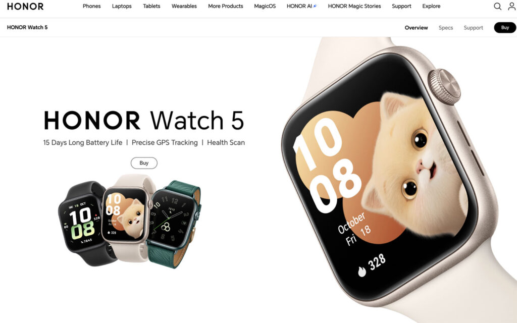honor smart watch 5 pro