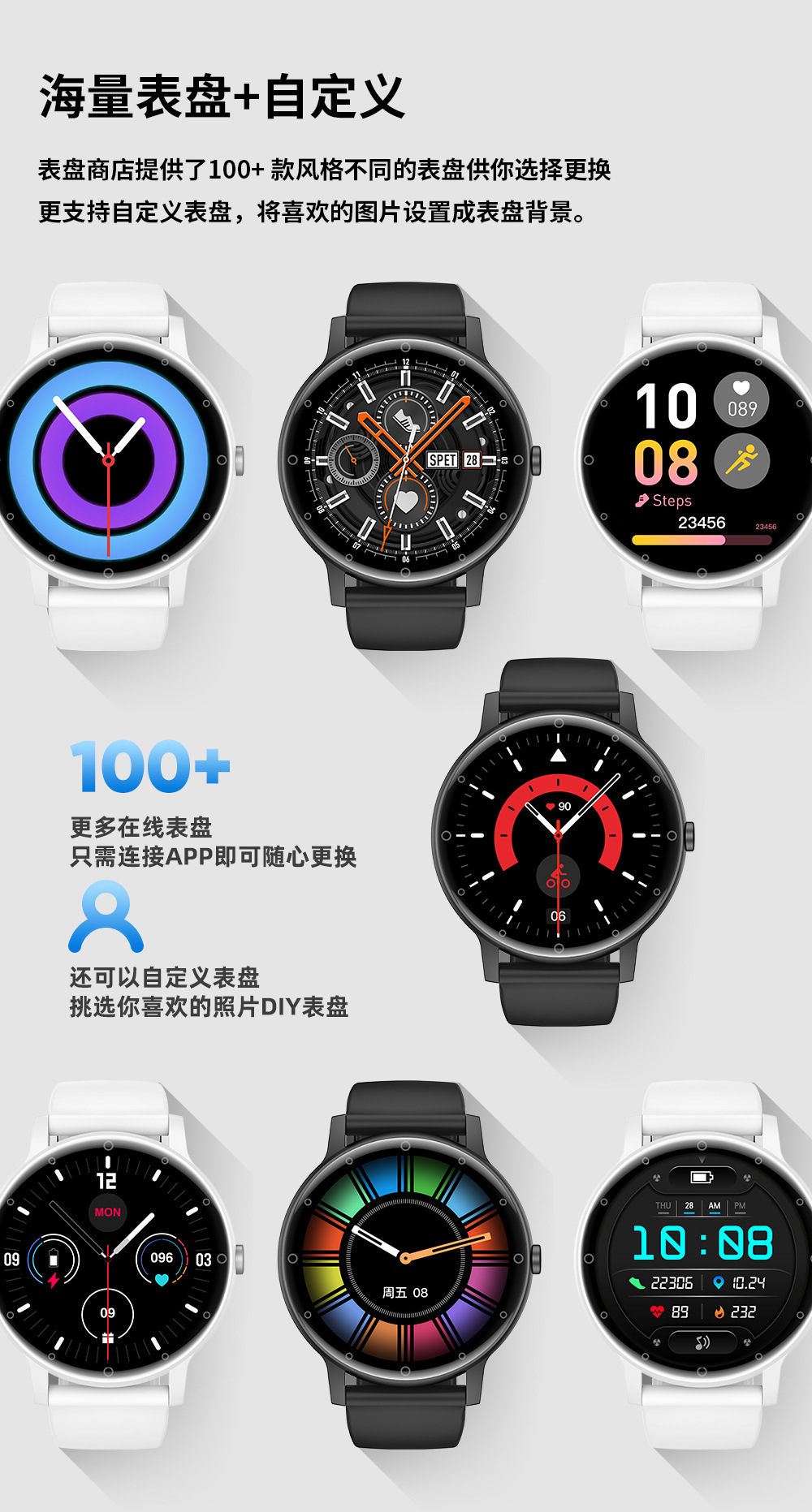 Multi-face smartwatch made in China